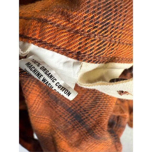 Taylor Stitch Men's Size 36 Burnt Orange Long Sleeve Western Button Down Shirt - Picture 5 of 8